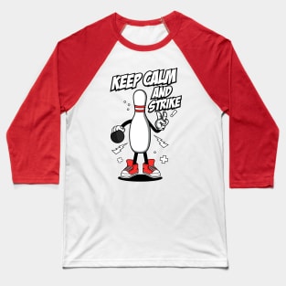 BOWLING CARTOON Baseball T-Shirt